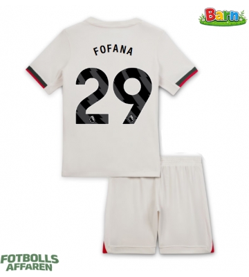 Chelsea Wesley Fofana #29 Bortaställ Barn 2025-26 Kortärmad (+ Korta byxor)